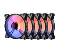 QPSJXN Ventilateur de Refroidissement RVB 120 mm 4pin PWM Argb Computer Case Fan avec Effet 3pin 5V 12cm Ventilador pour PCS(AR12PRO 5IN1)