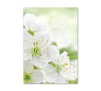 Qpswznk Impression sur Toile Fleurs Forêt Verte Tableau Decoration Murale Encadré Toile Peinture, Moderne Minimaliste Decoration Murale Salon Maison Deco Chambre 40x50cm