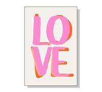 Qpswznk Impression sur Toile Géométrie Abstraite Images sur toile de qualité supérieure - Avec cadre en bois - Décoration murale pour chambre à coucher, bureau, maison 20x30cm