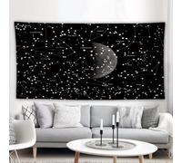 Qpswznk Tapisserie Murale Ciel Étoilé Géométrique Tapisserie Murale Décorative Chambre, Coloré, pas Facile à Décolorer, Convient pour Salon Dortoir, Studio Room Decor 150x130cm