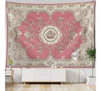 Qpswznk Tapisserie Murale Fleur Rétro Rose Tapisserie Murale Décorative Chambre, Coloré, pas Facile à Décolorer, Convient pour Salon Dortoir, Studio Room Decor 230x180cm
