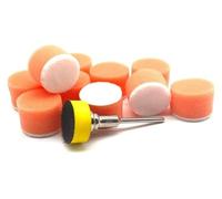 QPSYYB Kit de 11 mini tampons polissage en mousse for perceuse voiture, 25 mm, 2,5 cm, avec crochet et boucle, laine éponge support,0418