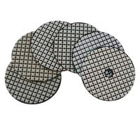 QPSYYB Lot de 6 tampons polissage à sec 4 pouces, 100 mm, flexibles, diamantés, for mur en marbre, granit, pierre, disque ponçage,0225