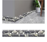 QPTGWPBZY Bandes décoratives 3D Multifonctions - Garniture Murale autocollante et imperméable for la décoration intérieure (4,6 m, 8 cm de Large)， 1 pièce(Black Gold)