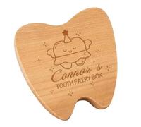 Qpz742 Mémoire pour dents de bébé Fait à la main 12 x 12 x 3,5 cm