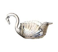 QPZK Crystal Glass Colorful Fruit Bowl Swan Bols Décoratifs pour Décoration Intérieure Et Centres De Table, Tableaux De Table pour Salle À Manger Et Décoration De Salon S