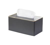 QPZK Porte-boîte à mouchoirs en Cuir PU élégant, Distributeur d'étuis en Papier de pompage rectangulaire, Porte-mouchoirs avec Fond magnétique pour la décoration Automobile (Grey1,L)
