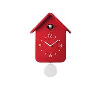 'QQ' HORLOGE À COUCOU AVEC PENDULE "HOME" Red