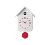 'QQ' HORLOGE À COUCOU AVEC PENDULE "HOME" White