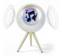 QQCHGOL Enceinte à ferrofluide, visualiseur Audio Bluetooth avec Basses renforcées et aigus cristallins, Double Canal stéréo, Deux Enceintes TWS appariées, éclairage d'ambiance coloré et Vibrant