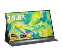 QQH Moniteur de voyage portable Full HD 1080p USB C HDMI en alliage avec étui intelligent et haut-parleur intégré, Plug & Play Deuxième écran externe ultra fin pour ordinateur portable PC