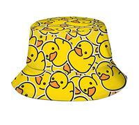 QQIAEJIA Chapeau bob en forme de canard de dessin animé pour homme et femme, chapeau de pêcheur d'été, chapeau de plage, chapeau de soleil tendance pliable pour adultes et adolescents, Motif de canard
