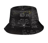 QQIAEJIA Chapeau bob mathématique casquette à bord chapeau de soleil chapeau de pêcheur amusant casquette pliable chapeau mignon pour adultes, Math 02, taille unique
