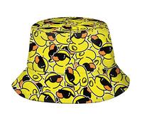QQIAEJIA Chapeau bob mignon motif canard jaune chapeau de pêcheur pour voyage, plage, soleil chapeau d'extérieur casquette homme femme unisexe, Canard Animal-011, taille unique