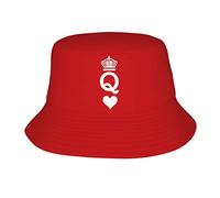 QQIAEJIA Chapeau bob tendance King and Queen pour couple, chapeau de soleil pliable, chapeau de pêcheur pour homme et femme, Queen 01, taille unique