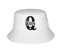QQIAEJIA Chapeau bob tendance King and Queen pour couple, chapeau de soleil pliable, chapeau de pêcheur pour homme et femme, reine 06, taille unique