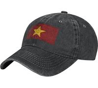 QQIAEJIA Drapeau du Vietnam Casquette de baseball réglable pour homme et femme Noir, Noir , taille unique