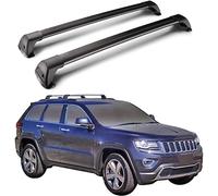 QQLADY 2 Pièces Voiture Barres De Toit pour Jeep Grand Cherokee WK2 SRT-8 2012-2020, Barres Transversales De Toit, Galerie de Toit de Voiture Rails Rack Porte-Bagages Auto Accessoires,A Black