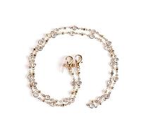 QQLADY Bohème cristal lunettes chaîne femmes coeur perle perlé masque suspendu corde lunettes accessoires masque chaîne lunettes de soleil corde chaîne