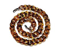 QQLADY Chaînes de lunettes de soleil en acrylique de couleur mate pour femmes hommes chaînes de lunettes de lecture lunettes porte-cordon cou chaîne sangle lanière