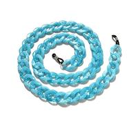 QQLADY Chaînes de lunettes de soleil en acrylique de couleur mate pour femmes hommes chaînes de lunettes de lecture lunettes porte-cordon cou chaîne sangle lanière