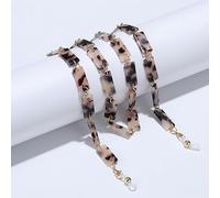 QQLADY Chaînes de Lunettes de Soleil en Acrylique léopard pour Femmes lanière de Lunettes Autour du Cou Porte-chaîne de Masque Vintage Collier de chaîne de Lunettes