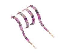 QQLADY Chaînes de lunettes de soleil en acrylique léopard pour femmes lanière de lunettes autour du cou porte-chaîne de masque Vintage collier de chaîne de lunettes