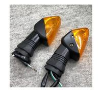 QQLADY Clignotant Moto Compatible Avec Kawasaki Pour KLE 500 650 Ninja 650R ZX-6R 600 636 2 Pièces Avant Arrière Clignotants Moto(Yellow Lens)