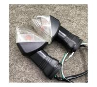 QQLADY Clignotant Moto Compatible Avec Kawasaki Pour KLE 500 650 Ninja 650R ZX-6R 600 636 2 Pièces Avant Arrière Clignotants Moto(White Lens)