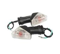 QQLADY Clignotant Moto Compatible Avec Kawasaki Pour NINJA ZX-6R ZX-6RR KLE500 KLE650 KLR650 Z750S Z1000 2 Pièces Clignotants Avant Arrière Lampe Témoin(White)