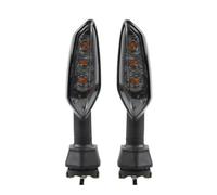 QQLADY Clignotant Moto Compatible Avec Kawasaki Pour Z1000 Z900 Z800 Z750 Z650 Z300 Z400 Z125 NINJA ZX6R Clignotant Moto(2pcs Smoke)