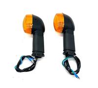 QQLADY Clignotant Moto Compatible Avec Yamaha YBR125 YB125 YBR 125 YBR250 YBR WR 125 250 WR250R 2 Pièces Clignotants Lampe Témoin Avant Arrière Ambre(1 pair rear)