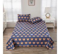 QQLADY Drap de lit imperméable, Couvre-lit, Anti-poussière, Lavable, Drap-Housse en Lin