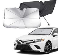 QQLADY Parapluie Pare Soleil Pare Brise Avant de Voiture pour KIA NIRO/e-NIRO/NIRO Hybrid/NIRO PHEV SUV 2016-2023, Protection UV Rotation à 360° Couverture Pare-Soleil de Voiture Universel Pliable