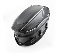 QQLADY Sacoche Arrière de Moto pour Honda Rebel 500 2017-2024, Sac de Selle Moto, Valise Coffre pour Moto Étanche, Sacoche de Porte-Bagages, Sac à Casque Extensible Moto,B Black+White