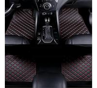 QQLADY Tapis de Sol Voiture pour Suzuki Swift 2005 2006 2007 2008-2012 LHD, Tous Temps Antidérapant Imperméable Tapis Sol Cuir, Avant Arrière Moquette Interieur Accessoires,D Black+Red