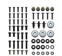 QQLADY Vis CaréNage De Moto pour Suzu&ki pour GSXR 600 750 SRAD 1996 1997 1998 1999 2000 Kit De Boulons De Carénage Complet Clips en Acier Inoxydable Écrou Vis De Carrosserie(Black)