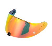 QQLADY Z Convient for Le Casque EXO Scorpion R1/1400/520, Lentille Universelle De Jour Et De Nuit, Anti-poussière Et Coupe-Vent X(Gold)