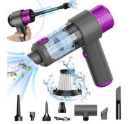 QQLIKE Aspirateur à Main, Mini aspirateur léger Portable Rechargeable par USB 15000 Pa, aspirateur Voiture 4000 mAh, aspirateur Humide et Sec, adapté aux Voitures, Maisons, Poils d'animaux