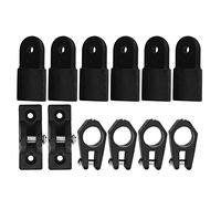 Qqmora 12pcs Hinge Jaw Slide Eye End Gaph Kit, Boat Yacht Accessoires pour Tuyau de Tuyau 7/8 Pouces pour Le Capuchon de Bateau Durable Cap de Glissière Top Eye End Wares