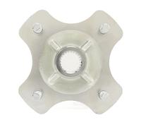Qqmora 24t Go Kart Roue Arrière Moyeu en Acier Alliage 4 étalons Moyeu D'essieu- de Performance Durable Mise à Niveau pour 125 Cm3