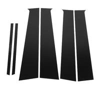 Qqmora 6 Pièces Garniture de Pilier de Fenêtre de Porte Noir Brillant Couvertures de Moulage élégantes pour Almera 2010-2019 et Sunny 2010-2015 pour la Protection Intérieure de la Voiture