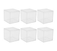 Qqmora 6 Set Clear Box, Plastic Clear Box Séparés Coud Rangement Conteneurs de Rangement Candes Candons Cadeaux