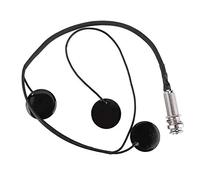 Qqmora Accessoire D'instrument de Musique de Micro de Harpe Portable de qualité Noir en Plastique et en Métal pour les Joueurs de Harpe Recherchant un Ton Clair