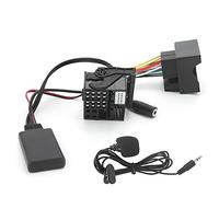 Qqmora Adaptateur AUX Bluetooth 59.1in Câble Bluetooth 5.0 AUX Adaptateur Audio Module Bluetooth de Voiture avec Microphone Adapté pour E60 E63 E64 E65 E66 E87
