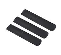Qqmora Anches de Saxophone Alto Embouchure de Saxophone en Résine Plastique Anches 2,5 Force 3 Pièces Noir Durable Simple à Utiliser pour les Débutants et les étudiants