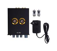 Qqmora Audio HiFi Tube à Vide Égaliseur de Préampli EQ 3 Bandes pour Systèmes Audio Domestiques Coque en Aluminium Noir 12 X 17 X 3,5 Cm, Préamplificateur à Tube sous Vide Home (Prise UE)