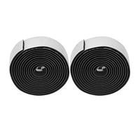 Qqmora Bande de Guidon de Vélo Absorbant les Chocs, 2 Dégradés de Couleurs pour une Conduite Confortable, PU EVA, Accessoires de 2.15m de Long (Blanche)