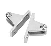 Qqmora Bimini Top 90 ° Charnière de Pont Robuste en Acier Inoxydable Support Durable pour Bateaux Marins 2 Pièces