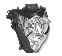 Qqmora Boîtier de Phare de Moto, Lentille Transparente, luminosité Maximale pour GSXR 600/750 K11 2011 - 2014 ABS Noir, 1 unité